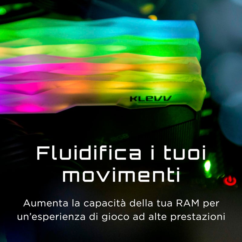 KLEVV CRAS X RGB DDR4 16GB (2x8GB) 3600MHz CL18 1.35V Gaming Desktop Ram Memory SK Hynix Chip XMP 2.0 Ready (KD48GU880-36A180X) - Image 5